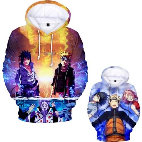 Kakashi Comic anime Sasuke Hoodie 3D Men/Womens Autumn Streetwear Sweatshirt boys Oversized hoodies Casual pullover