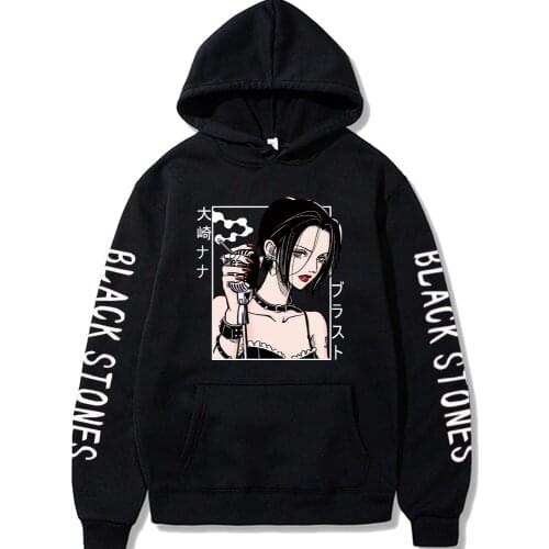 Japanese Anime Hoodie Nana Osaki Print Pullovers Tops Male and Female