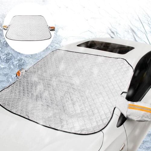 Universal Car Windshield Snow Cover Anti-frost Anti-freeze Sun-protective Cover Fits Most Of Car Window Mirror Protector
