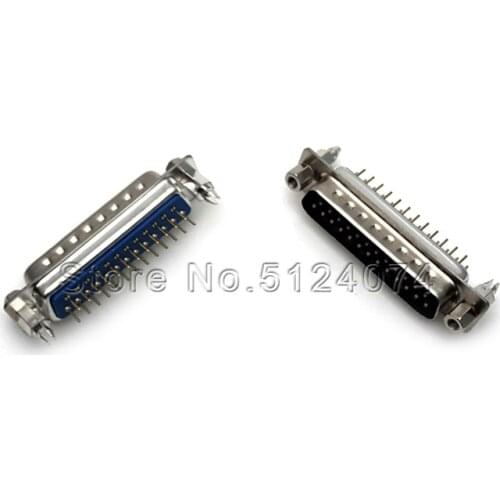 10pcs/lot Harpoon Style DB25 male/female Seat DP25 Pin Rivet Harpoon with Fixed Screw Post RS232 Socket