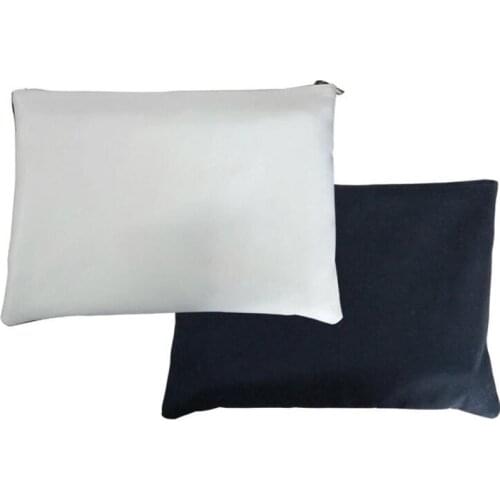 10pcs/lot sublimation blank Canvas Cosmetic Bag with Single sids printing thermal transfer printing Makeup Bags 3Size