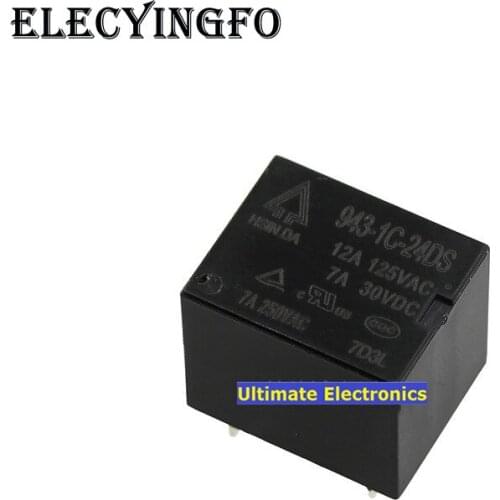 10pcs Original 943-1C-24DS 12A 24V Power Relay 5 feet