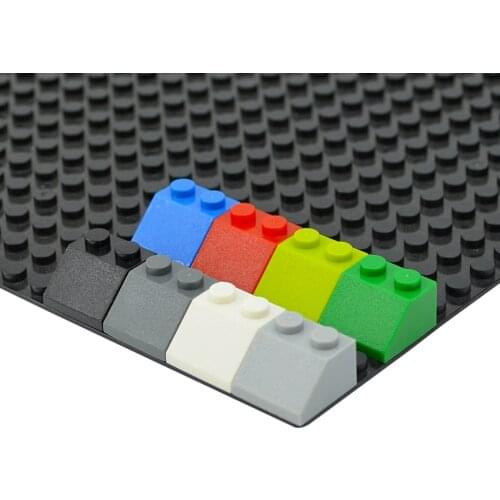 100PCS Slope 45 2x2 DIY Sloping Building Blocks Thick Figures Bricks Slope size Compatible With 3039 Educational Creative Toys