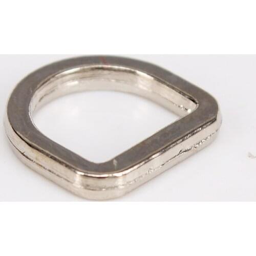 20piece 10mm Silver Metal Alloy D Ring Buckle Belt Fasteners for Shoes Bag Garment Hooks Clips Sewing Accessories K412