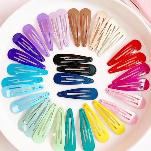 20Pcs 4.8cm Hairclips Girls Accessories Cute Waterdrop Hair Clip Princess Barrette Hairclip Headdress Hairpins for Girls