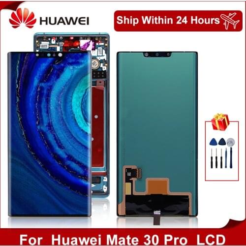 6.53'' Original For Huawei Mate 30 Pro LCD Touch Screen Digitizer Assembly For HUAWEI LIO-L09 LIO-L29 LCD Display Replacement