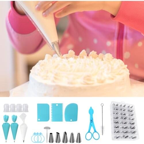 72PC Cake Decorating Nozzle Set Flour Cutter/Squeeze cream bag/cake Decorating Mouth kitchen Mousse pastry dessert Baking Tool