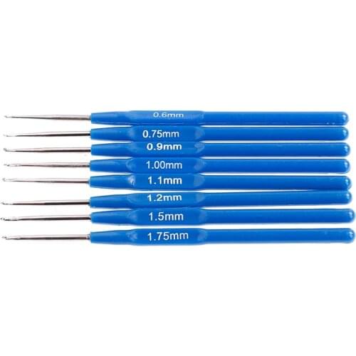 8pcs/set Crochet Hooks Stitches Knitting Needles Handicraft Crochet Set Weave Tool
