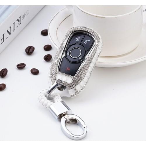 Diamond Crystal Car Key Case Cover Shell For Buick Opel Astra Encore Envision GL6 GL8 New Lacross Regal Verano Auto Accessories