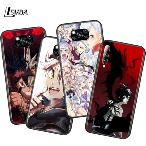 Black Clover Anime For Xiaomi Poco X3 NFC M2 X2 F2 C3 M3 F1 Pro Mi Play Mix 3 A3 CC9E A2 A1 6 5 Lite Phone Case