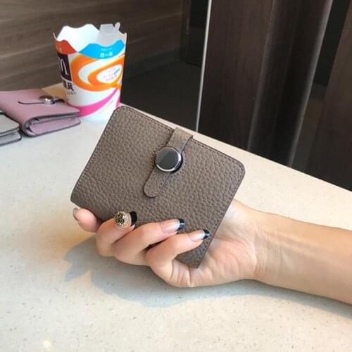San Maries Soft Cow Leather Genuine Card Holder Wallets Female Bank Business ID Cards Bags Luxury Designer Brand Girls Fashion