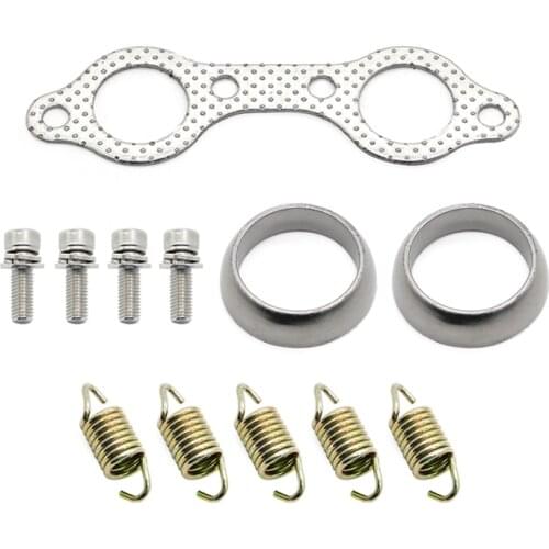 For Polaris Sportsman 600 2003-2006 700 2002-2007 Exhaust Pipe Manifold Gasket Inlet Outlet Gaskets Springs Bolt 5811511 3610047