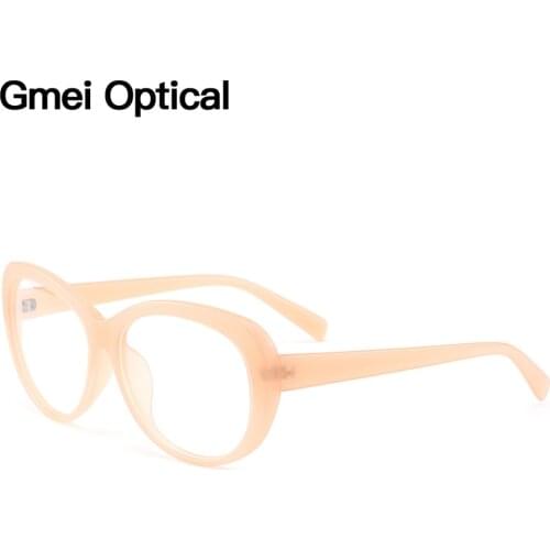 Gmei Optical Voguish TR90 Oval Full-Rim Women Glasses Frames Brand Designer Prescription Eyeglasses Optical Eyewear H8040