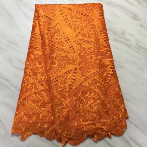 Cotton Nigerian Lace Fabric High Quality Lace 2021 Swiss Voile Lace Fabric Embroidered African Dry Lace For Wedding EC7
