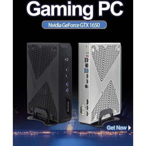 Mini Gaming PC NVIDIA GTX1050TI GTX1650 4GB i5 7500 9400F Desktop gamerComputer windows 10 Linux HD DVI DP 4 Displays suppor 8K