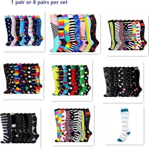 Calcetines De Compresion Compression Socks 1 Pair/8 Pairs Per Set Drop Shipping Stocking Compression Sport Sock