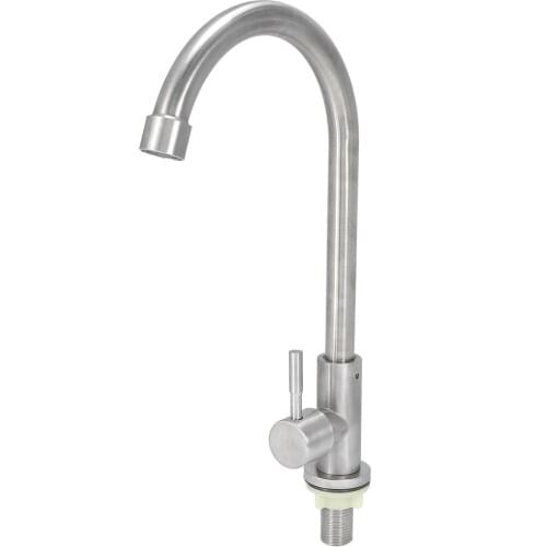 Kitchen Faucet /2in Thread Single Cold Faucet for Cleaning Kitchen Hotel Bathroom Household