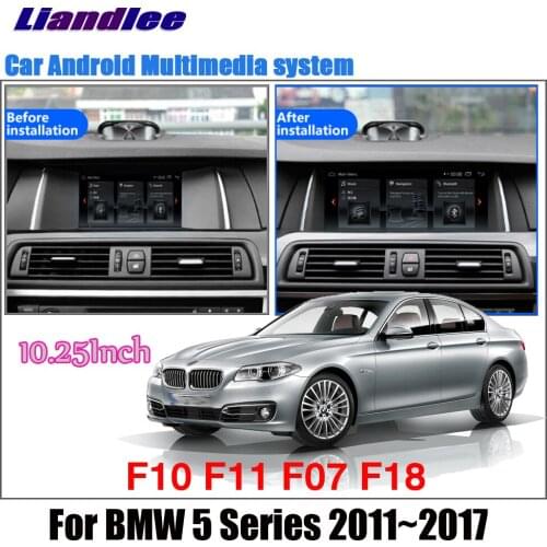 Liandlee Android 9 For BMW 5 Series F10 F11 F07 F18 2011~2017 CIC NBT Stereo Car Screen Carplay TV GPS Navi Navigation Map Media