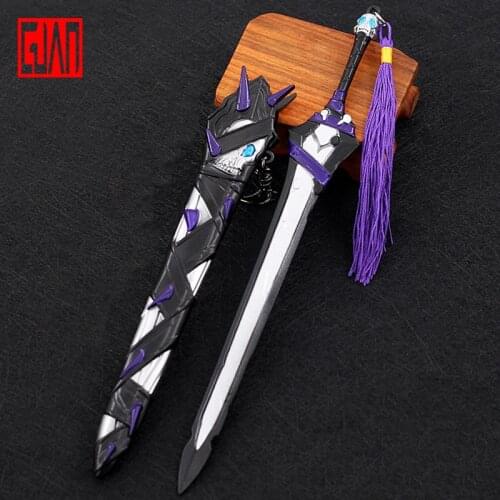 Alloy Scabbard Sword Weapon Model Destiny Night Collects Souvenirs Around The Black Knight Sword Alloy Weapon Model Wang Hassan