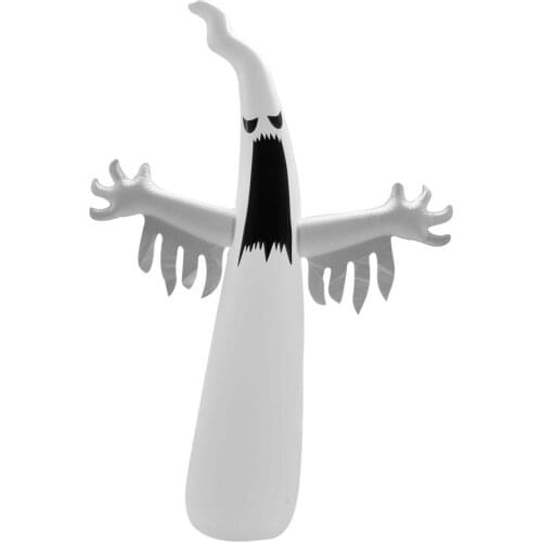 Halloween Inflatable Ghost Scary LED Light Prop 16 Color Remote Control Standing Up Toy Ghost Prop Outdoor Party Halloween Decor