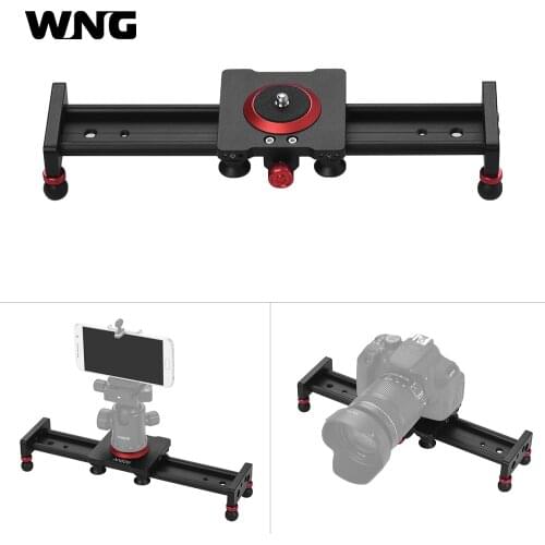 Camera Slider Aluminum Alloy Dolly Rail 50CM with 4 Bearings for Smartphone Nikon Canon Sony Camera