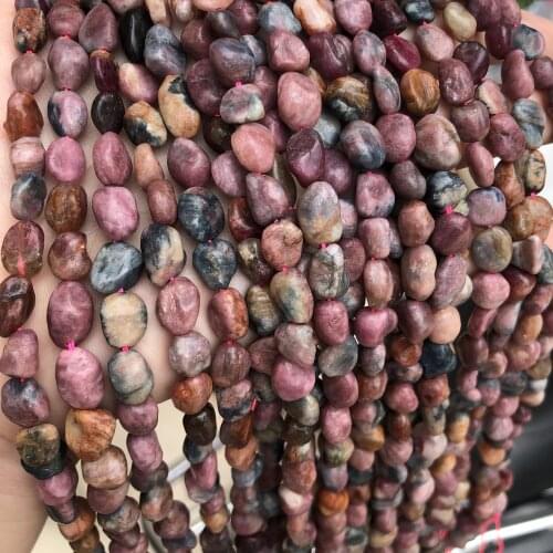 Natural Stone Red Sapphir Irregular Shape Crystal Loosely isolation Bead For Jewelry Making DIY Necklace Bracelet Accessories