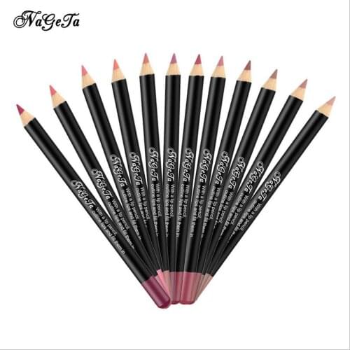 Wholesale 1pcs Lip Liner Pencil Waterproof Long Lasting Nature Lips Contour Line Nude Makeup Long Lasting Lip Pencil T1239