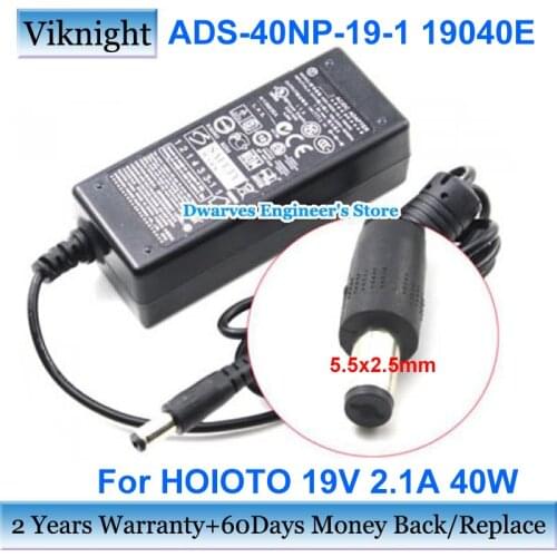 Original For HOIOTO 19V 2.1A 40W AC Adapter ADS-40NP-19-1 19040E ADS-40SG-19-3 19032G Charger For HP 27EA 27-INCH IPS DISPLAY