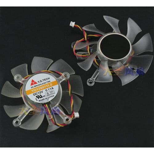 Original for ASUS EN9800GT Video Graphics Card Cooling Fan YD128015EL 12V 0.46A YD128015LS 0.11A