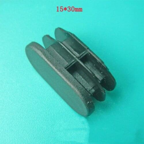 15*30mm plastic oval pipe plug matte furniture plastic fittings plug