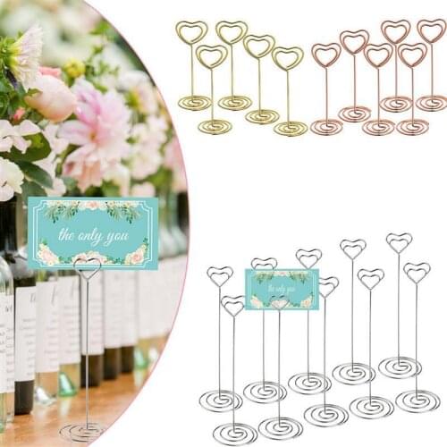 Photo Holder Stands Table Number Holders Place Card Paper Menu Clips For Weddings Seat Card Note Photo Holder Party Supplies