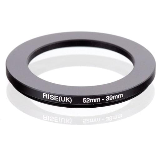 RISE(UK) 52mm-39mm 52-39mm 52 to 39 Step down Ring Filter Adapter black