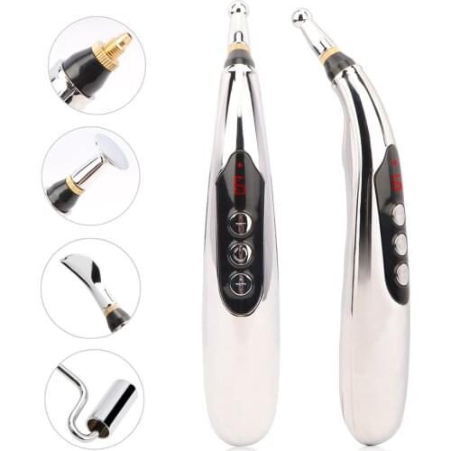 Hot Electronic Acupuncture Pen for Slimming Face Meridians Laser Therapy Heal Massage Pen Meridian Energy Pen Relief Pain Tool