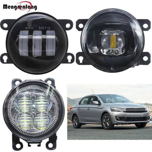 Fog Light Assembly For Citroen C-Elysee 2012 2013 2014 2015 2016 2017 2018 Car LED Lens Fog Lamp Daytime Running Light H11 12V