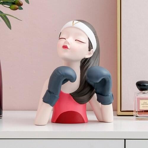 Girl Statue for Decoration Home Office Shop Cafe Large Ornament Birthday Wedding Festival Christmas Gift Resin Sculpture Figure