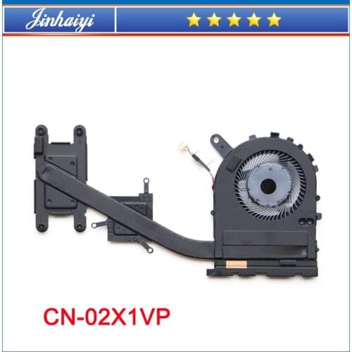 Laptop radiator fan for Dell Inspiron 7460 7472 P74G cooling copper pipe