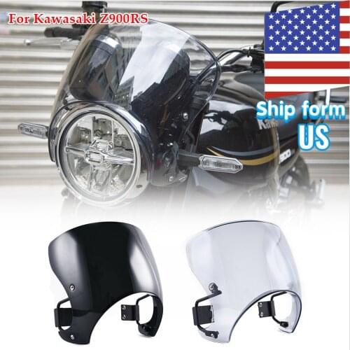 Motorcycle Windscreen Windshield Cafe Racer fairing Fly Screen Wind Deflector for Kawasaki Z900RS Cafe 2018 2019 2020 2021