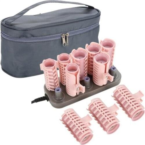 Us Plug Upgrade Style 10 Pcs/Set Hair Rollers Electric Tube Heated Roller Hair Curly Styling Sticks Tools Massage Roller Curlers
