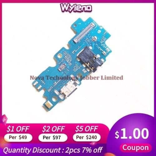 Wyieno 10Pcs/Lot For Samsung A30S A307 A307F Charging Port Board Charger Flex Cable Phone Parts Dock Microphone Plug