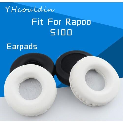 YHcouldin Earpads For Rapoo S100 Headphone Accessaries Replacement Wrinkled Leather