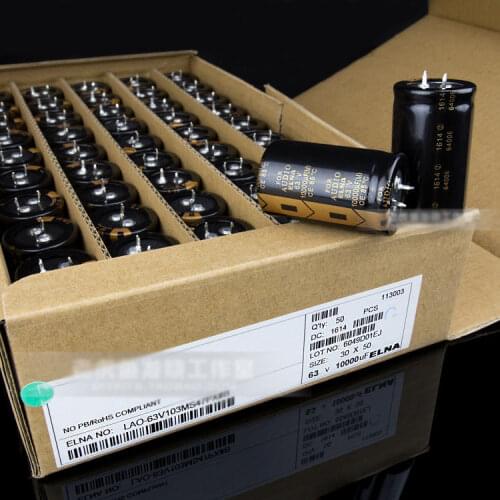 ZEROZONE 2pcs ELNA 10000UF 63V FOR AUDIO Electrolytic Capacitor 30*50mm L9-45