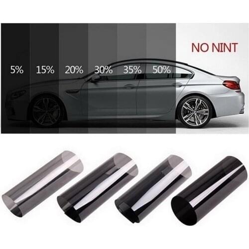 1 Roll Car Privacy Window Film 50cmx1m 1/5/15/25/35 Sun Percent Tint Explosion-proof Protector Shade VLT UV Membrane Sticke S8P5