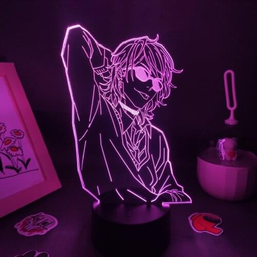 Yarichin Bitch Club Anime Figure Yuri Ayato USB RGB Led Night Lights Colorful Birthday Gifts Manga Bedroom Table Decor 3D Lamp