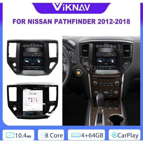 2 Din Android Tesla Style Stereo for Nissan Pathfinder 2012 2013 2014 2015 2016 2017 Radio Multimedia Player GPS Nav Navigation