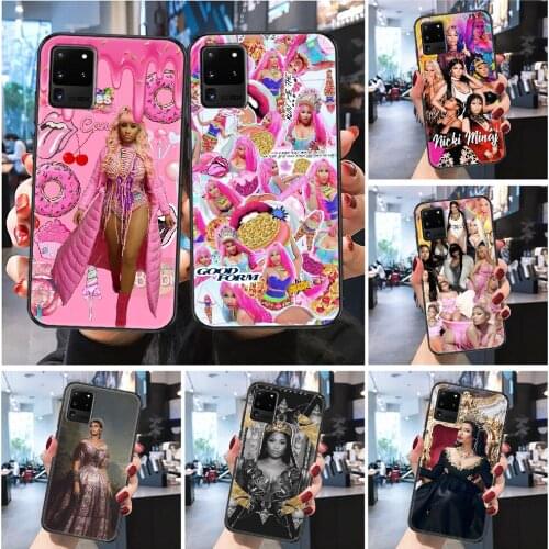 Nicki Minaj Singer Phone case For Samsung Galaxy Note 4 8 9 10 20 S8 S9 S10 S10E S20 Plus UITRA Ultra Frosted black trend