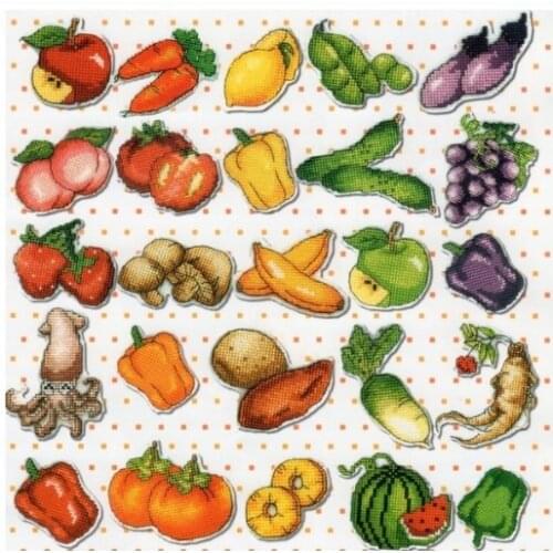 Decoration Home Decor Homfun Craft Christmas Cross Stich Set Counted DIY Cross Stitch Kits Fridge Refridgerator Magnets