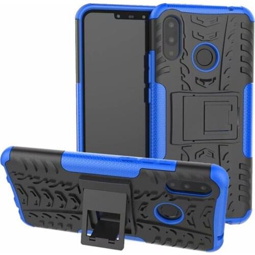 For Huawei Nova3i / P Smart+ Nova 3i Rugged Hybrid Armor Heavy Duty Hybrid TPU Stand Impact Plastic Case Hard Shock Proof Cover