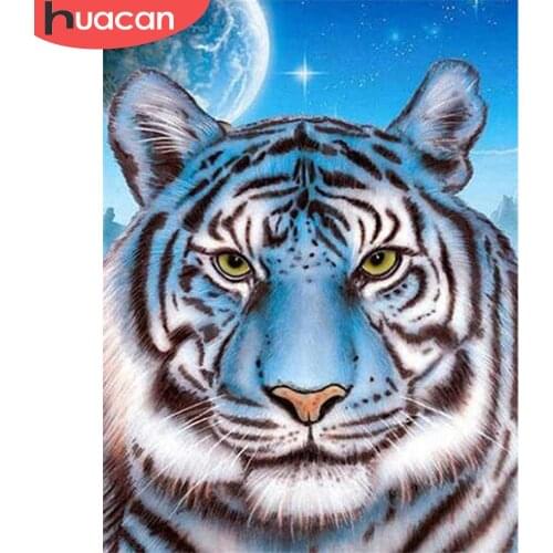 HUACAN 5D Diamond Painting New Arrivals Tiger New Diamond Embroidery Sale Animal Decor For Home Wall Art