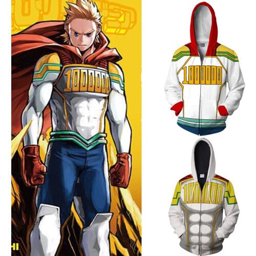 My Hero Academia Boku No Hero Costume Mirio Togata Cosplay Hoodie Jacket Coat Halloween Unisex Adult