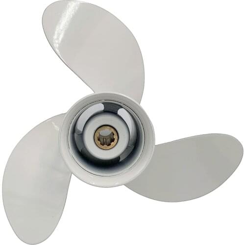 Boat Propeller Suit For Yamaha 8 1/2X7 1/2 Aluminum Prop 6-8HP 3 Blade 7 Tooth Rh Oem No: 6G1-45943-00-El